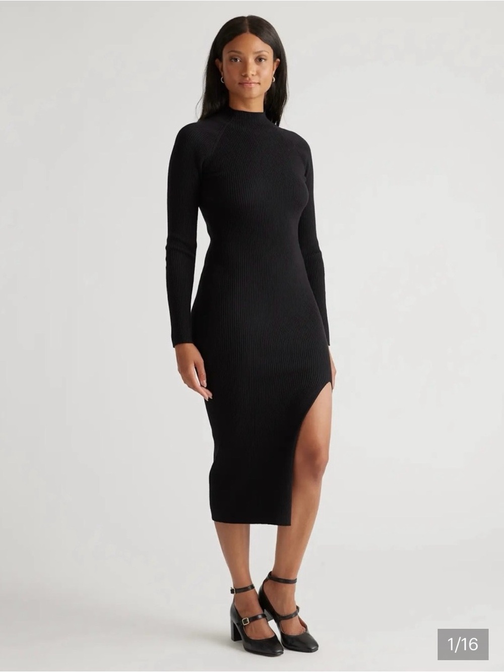 Quince Dress NWT Ribbed BodyCon Stretch M